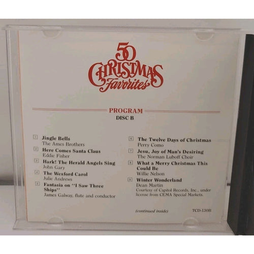 50 Christmas Favorites by Various (Disc B CD, 1990)
