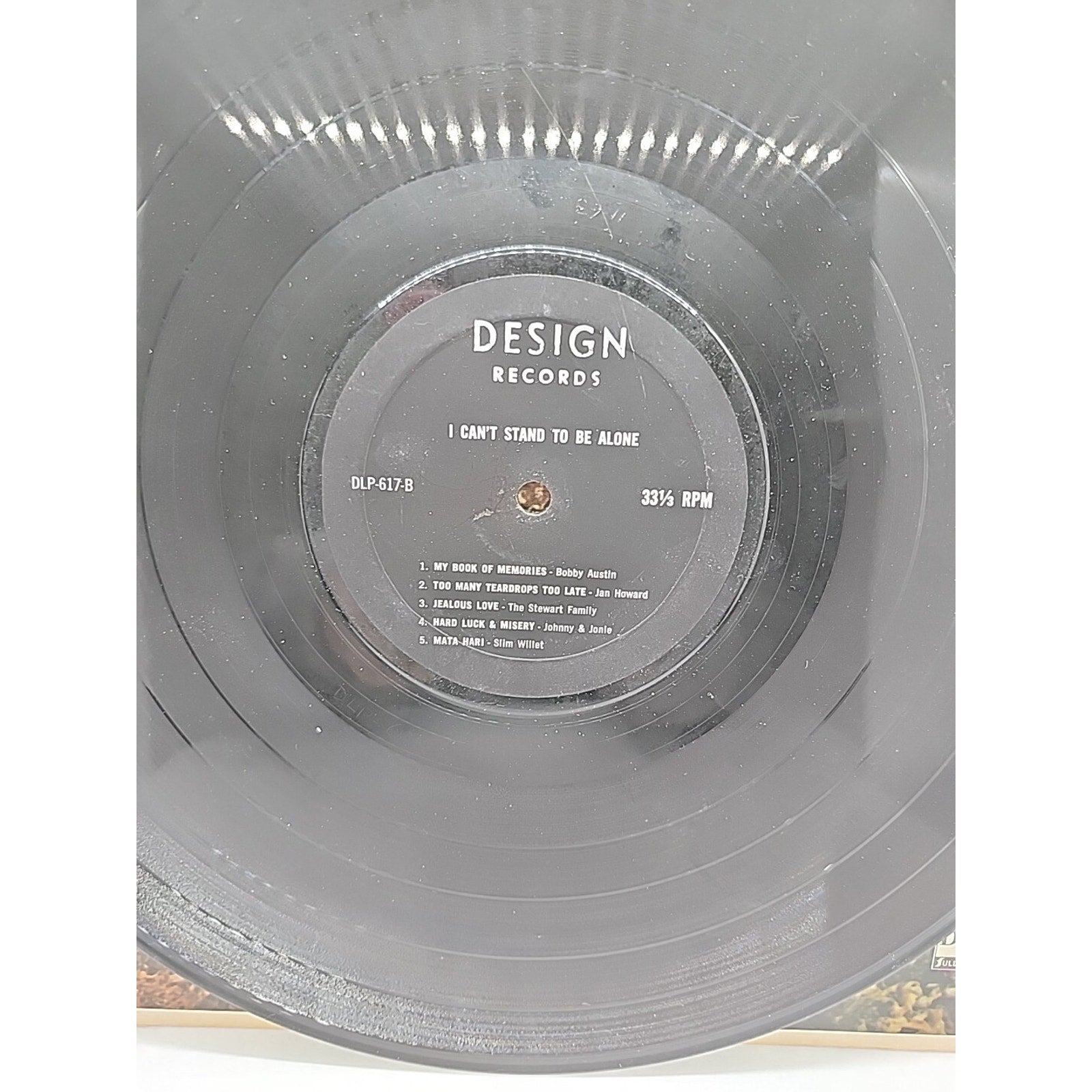I Can't Stand To Be Alone (Record)