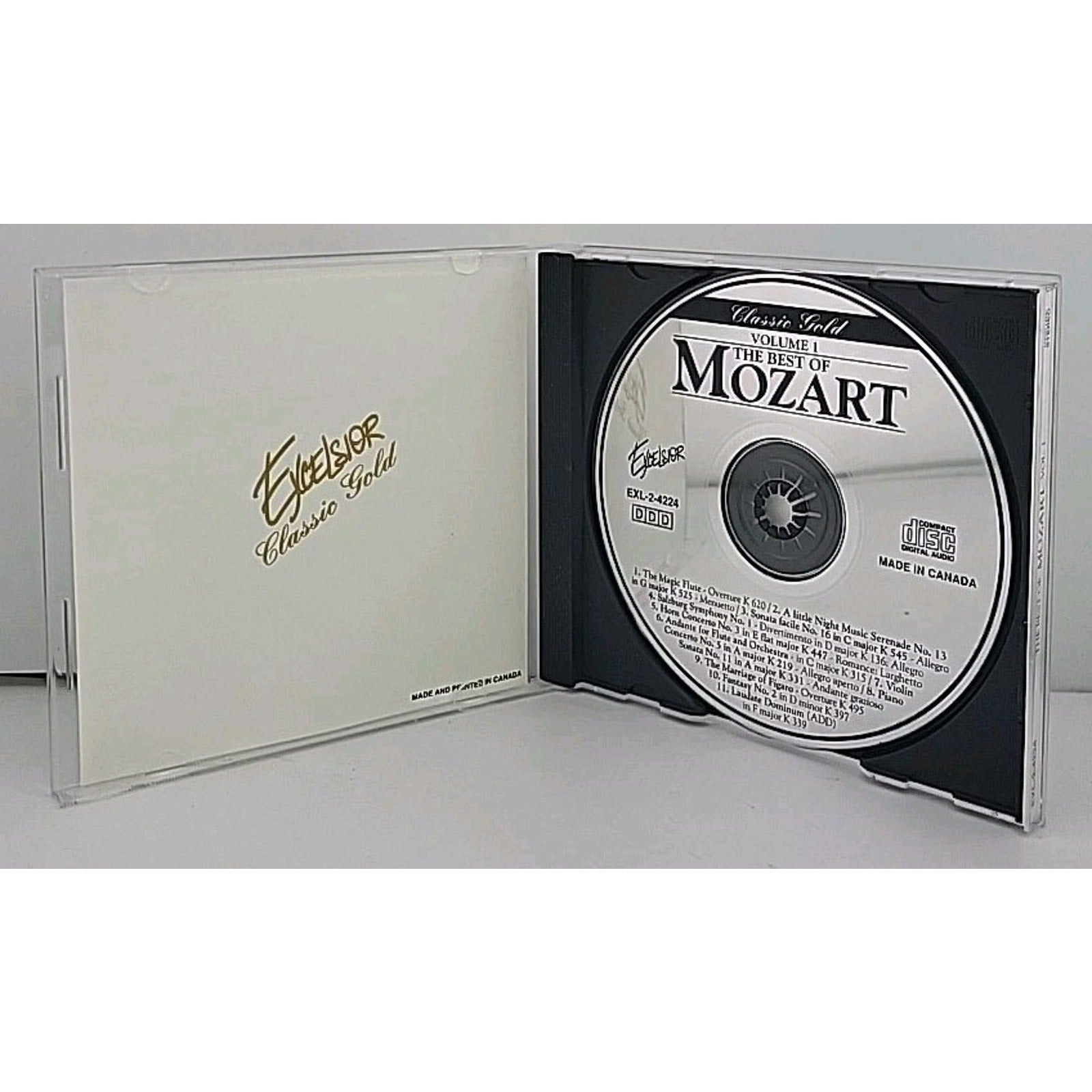 Mozart The Best Of Wolfgang Amadeus Mozart: Volume 1 Classical CD 1993 11 TRACKS