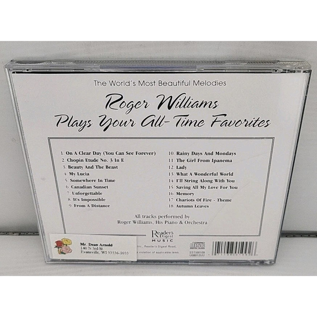 Roger Williams Plays Your All-time Favorites CD Album