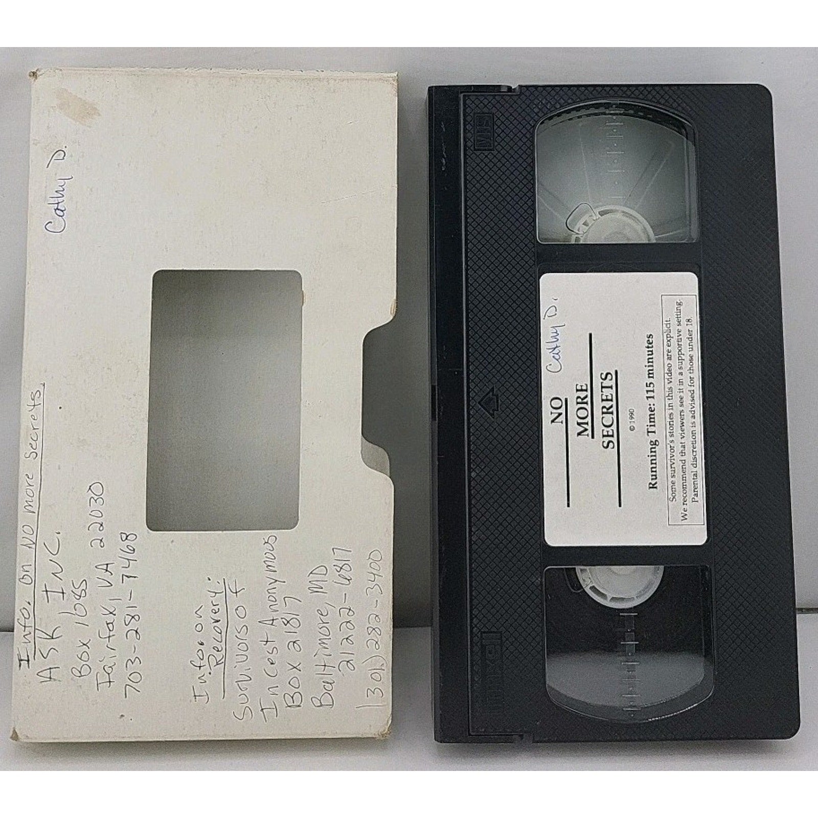 No More Secrets VHS