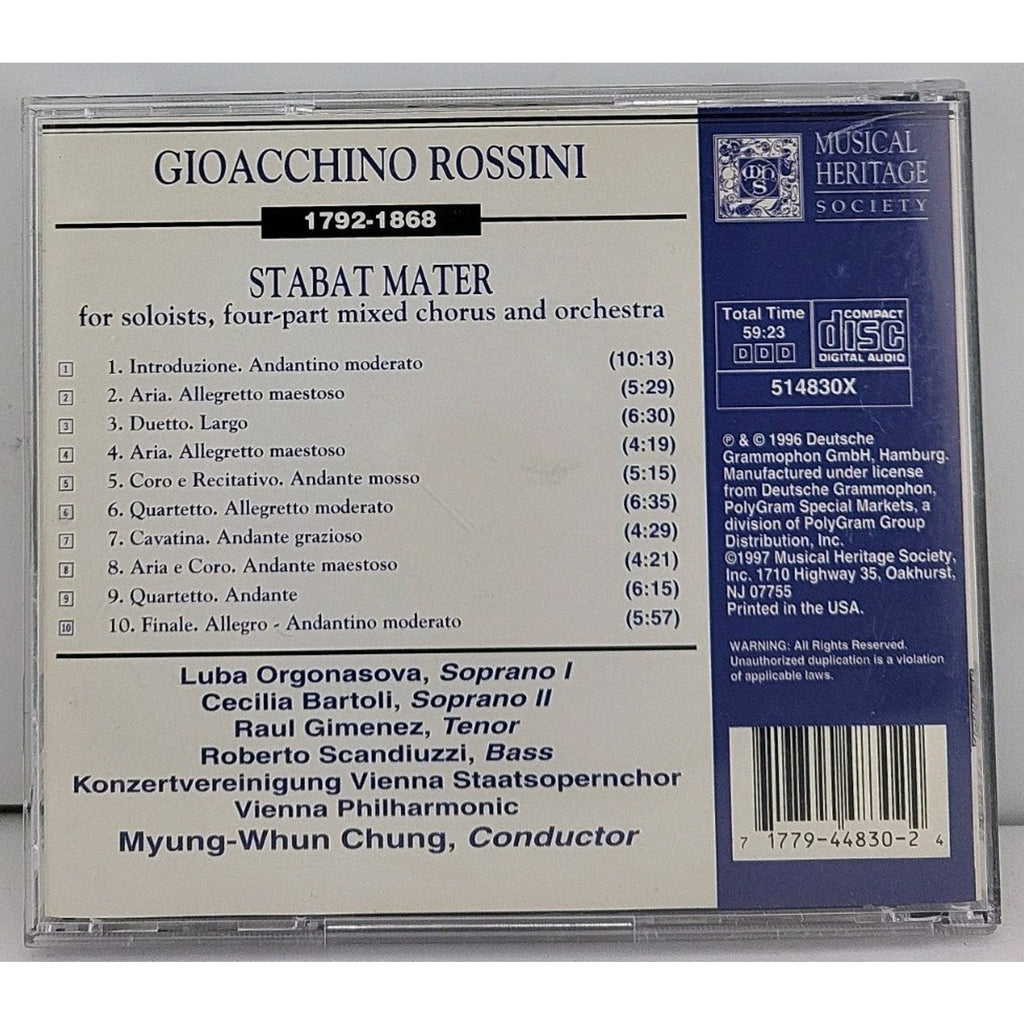 Rossini Stabat Mater CD Wiener Philharmoniker Myung Whun Chung