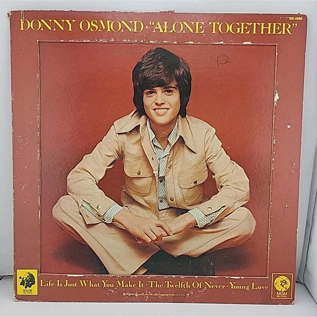 Donny Osmond – Alone Together (1973 MGM Records) Original 12" Vinyl LP