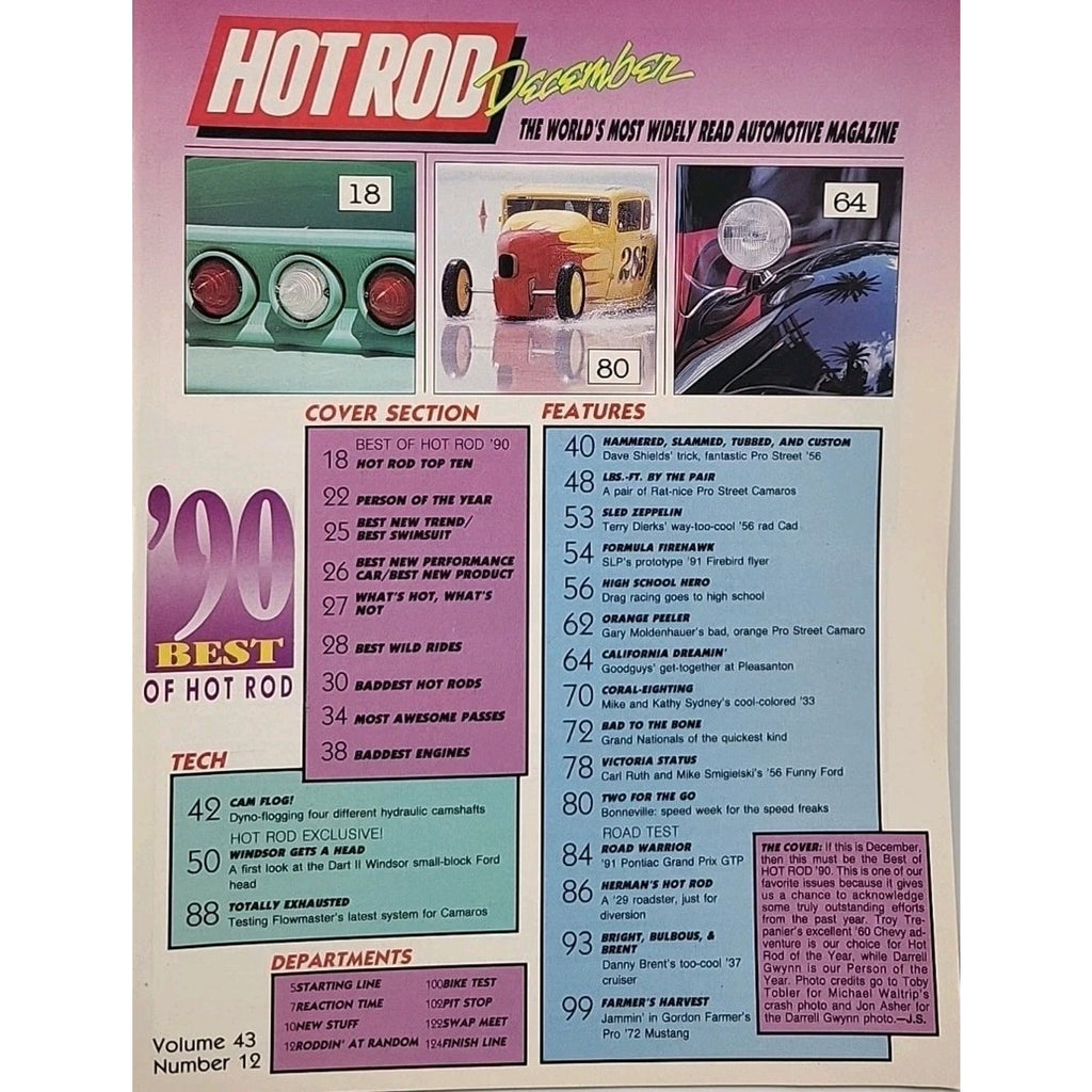 Hot Rod Magazine December 1990