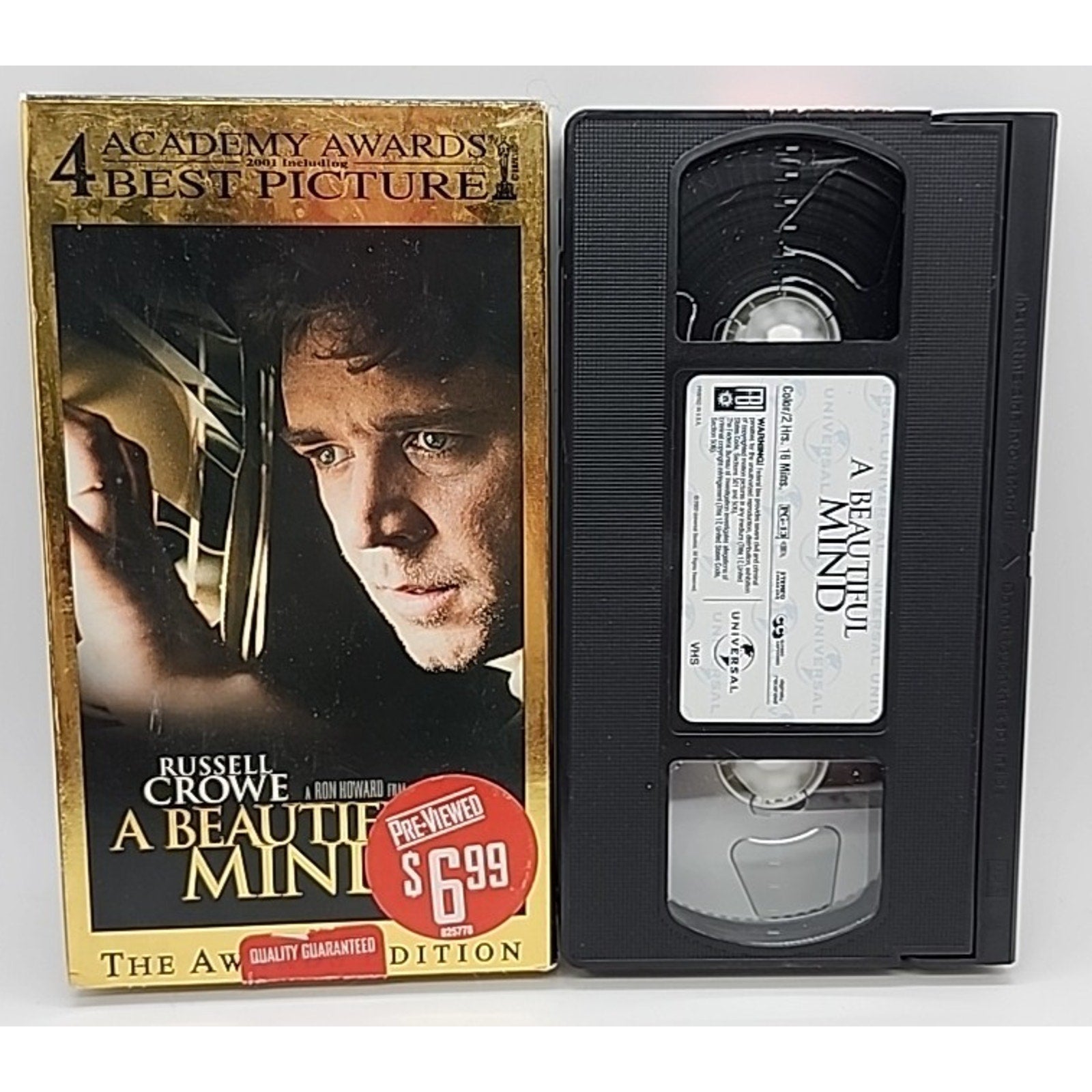 A Beautiful Mind (VHS, 2002, Awards Edition)