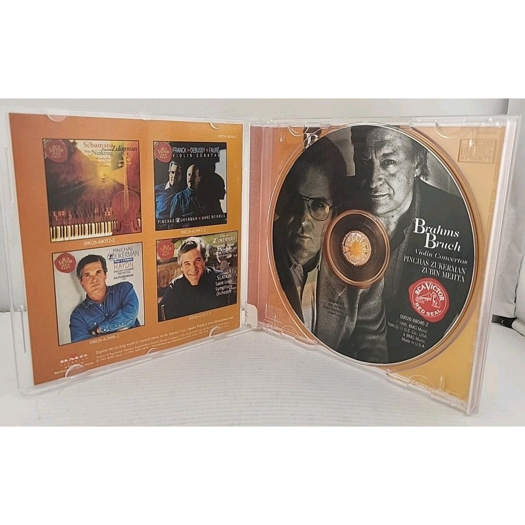 Brahms Bruch Violin Concertos Pinch Zukerman Zubin Mehta La Orchestra CD