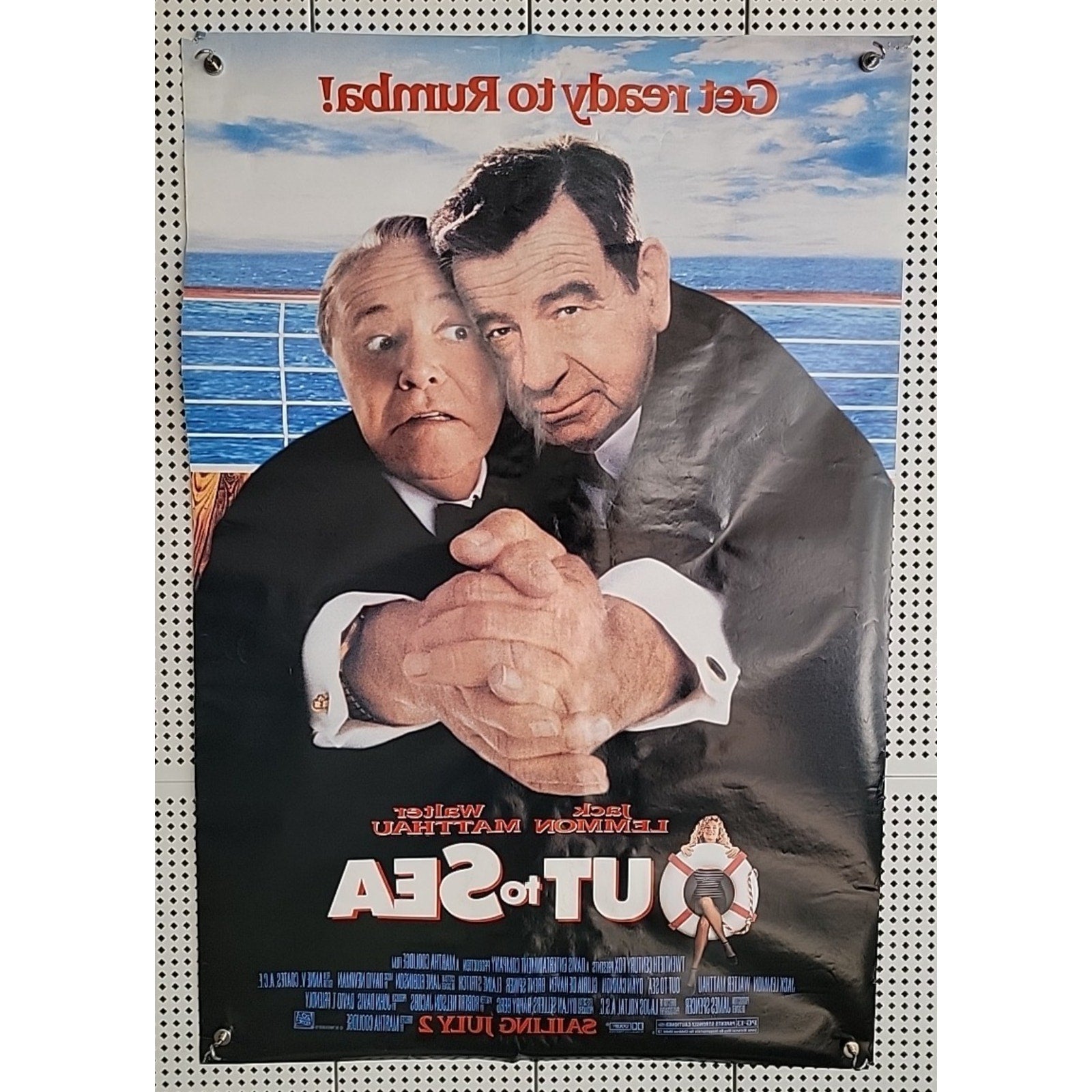 Out To Sea 1997 Movie Poster 27x40 Walter Matthau Jack Lemmon Comedy
