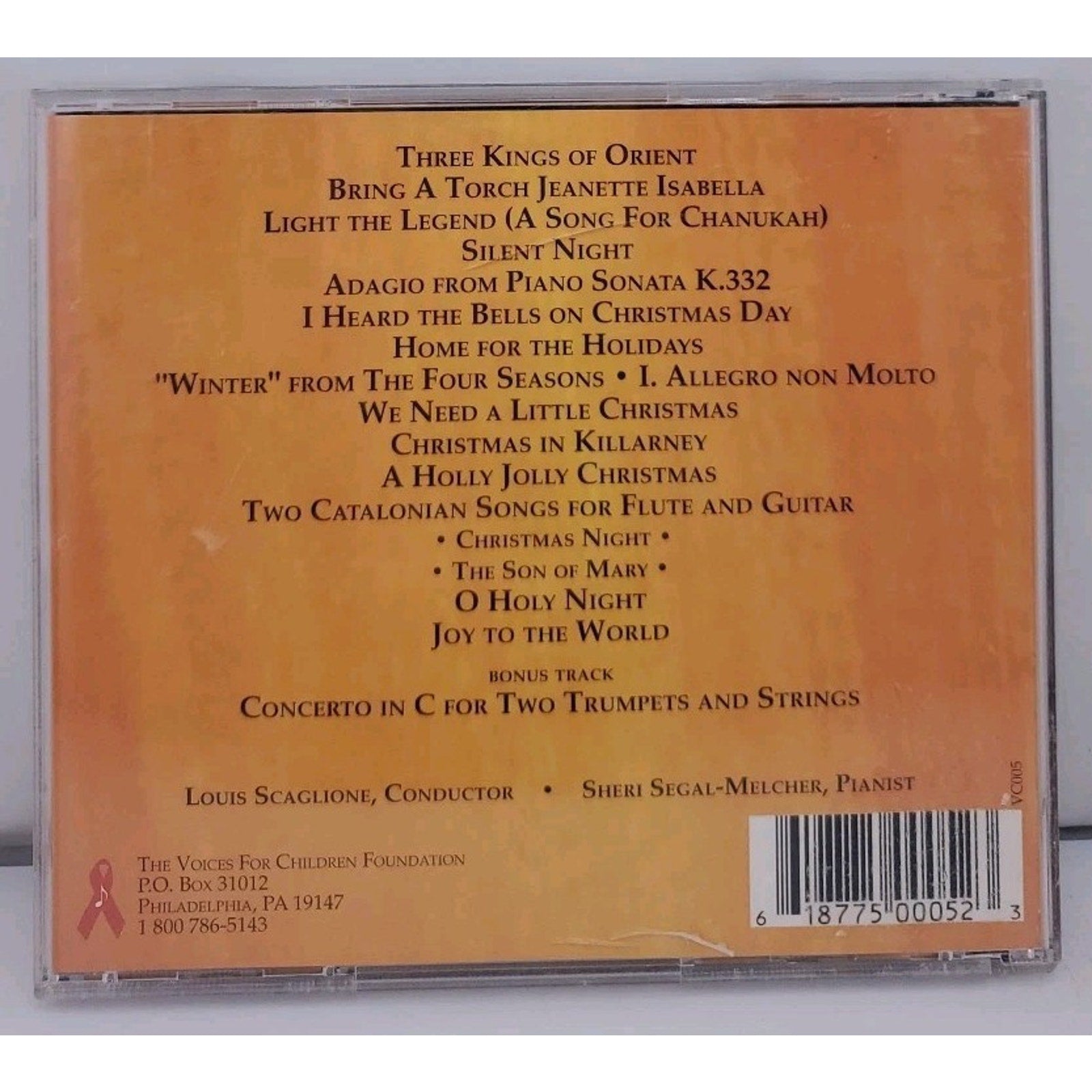 Voices For Children - Holidays From The Heart Music CD