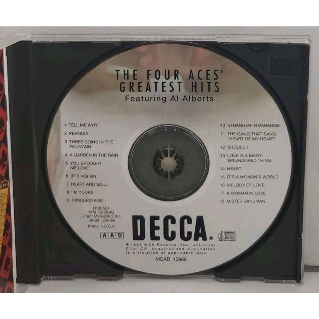 The Four Aces featuring Al Alberts - Greatest Hits CD -