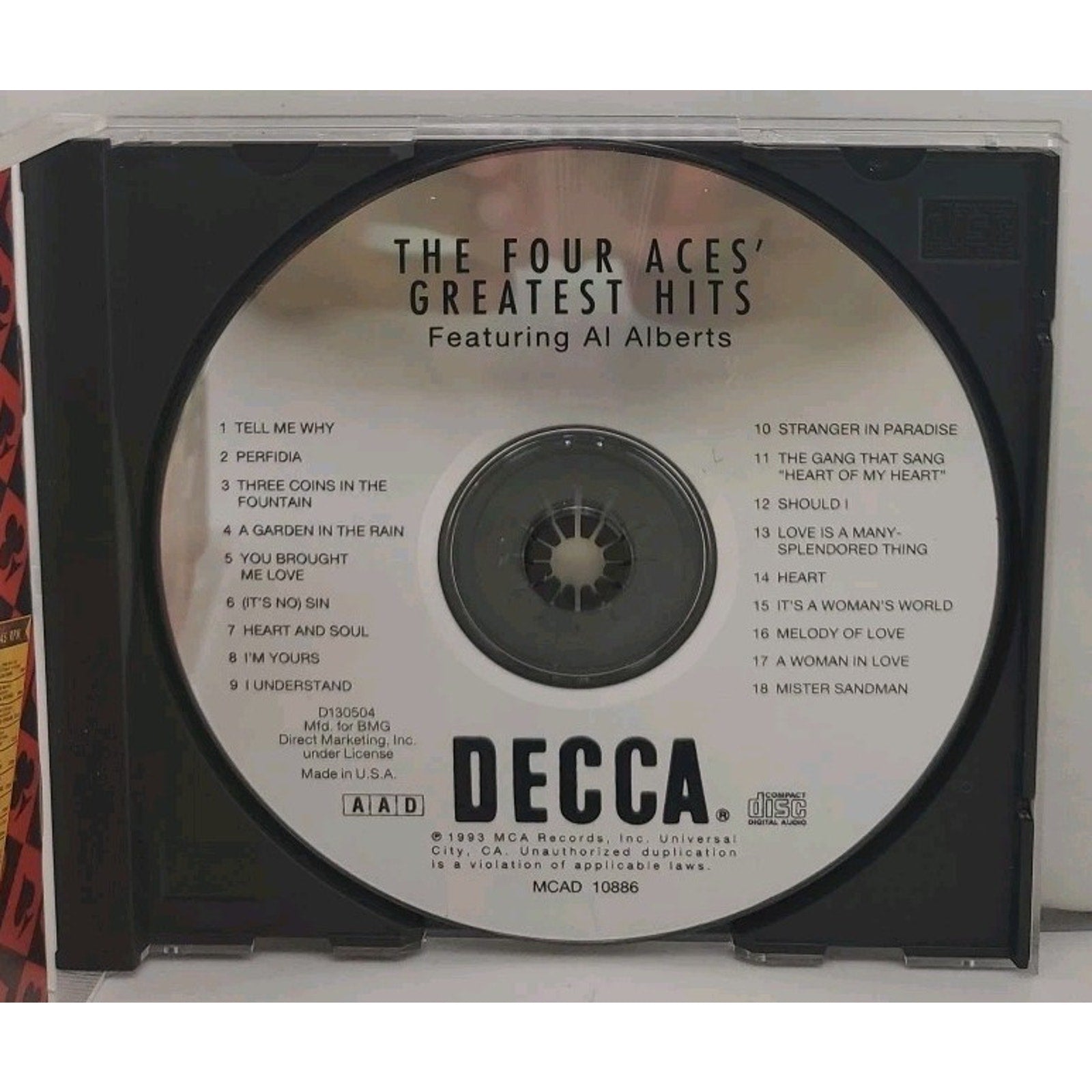 The Four Aces featuring Al Alberts - Greatest Hits CD -