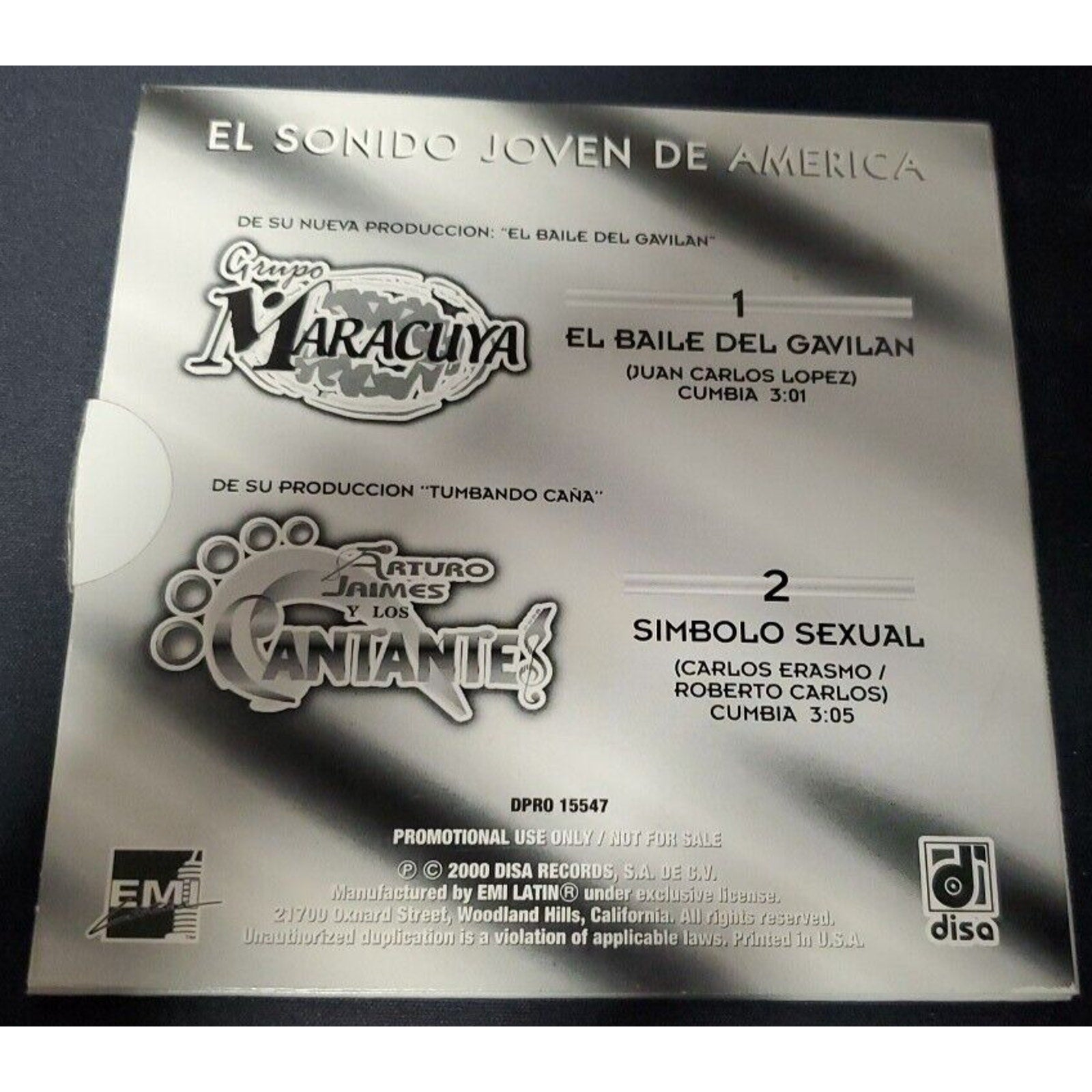 Grupo Maracuya Joven De America (CD) - Singles