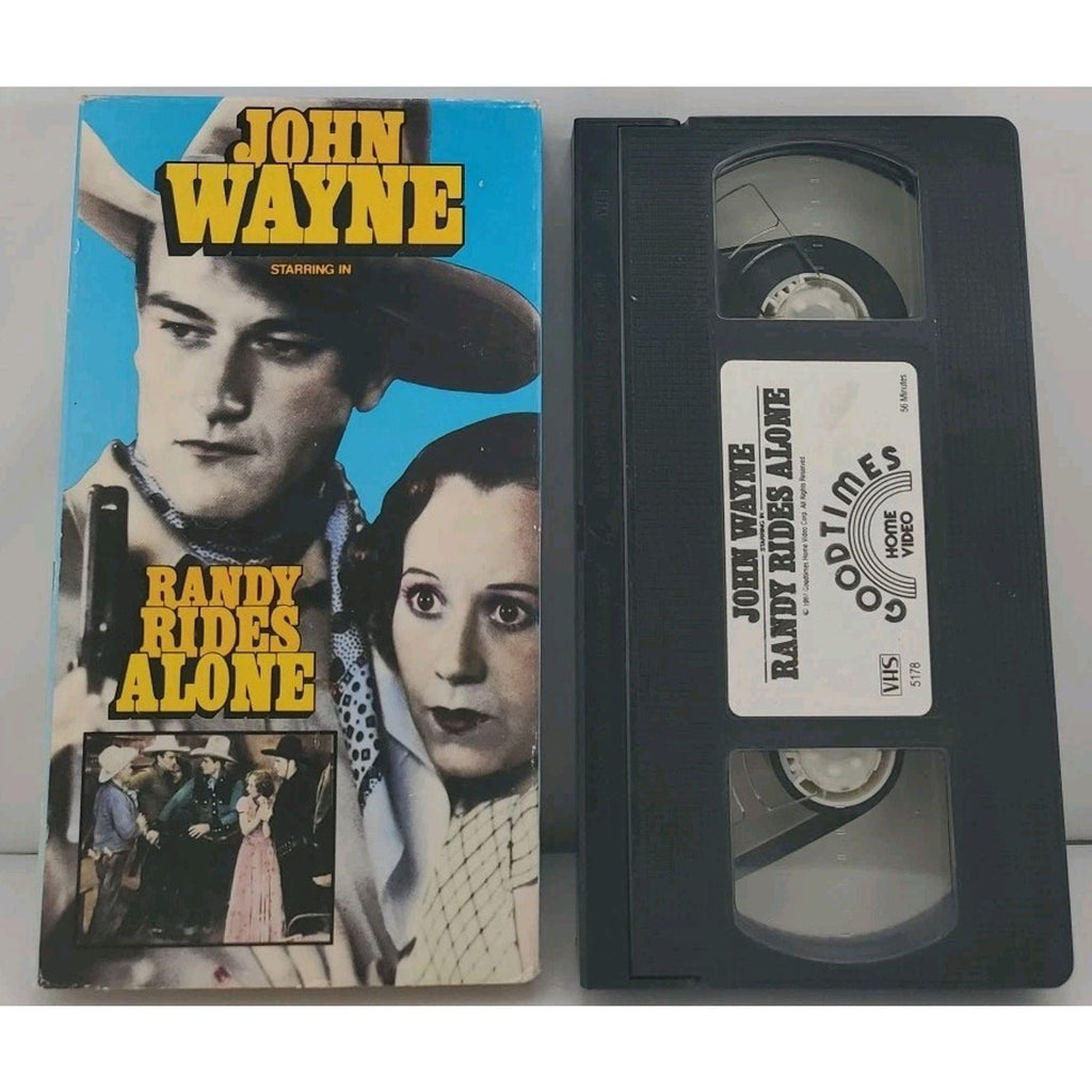 John Wayne - Randy Rides Alone (VHS, 1987)