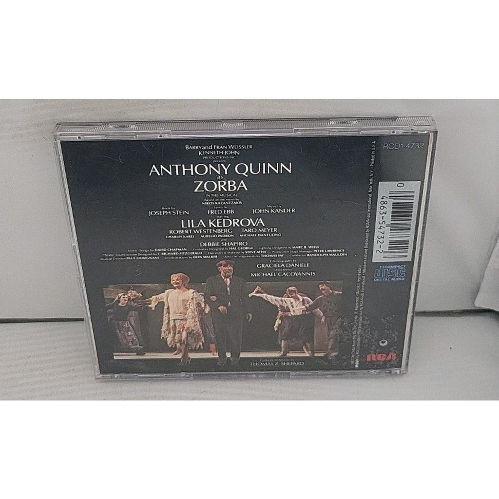 Zorba Musical Cast Album (CD, 1983, RCA) Anthony Quinn