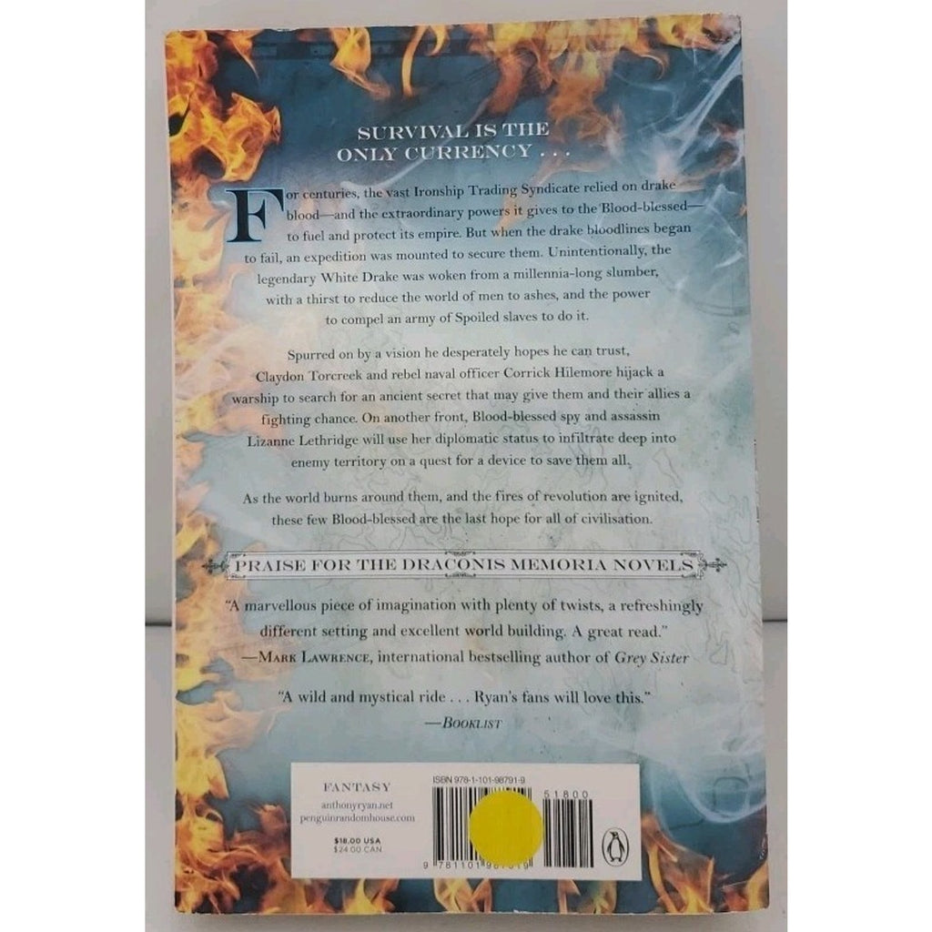Legion of Flame by Anthony Ryan (2018, Trade Paperback)