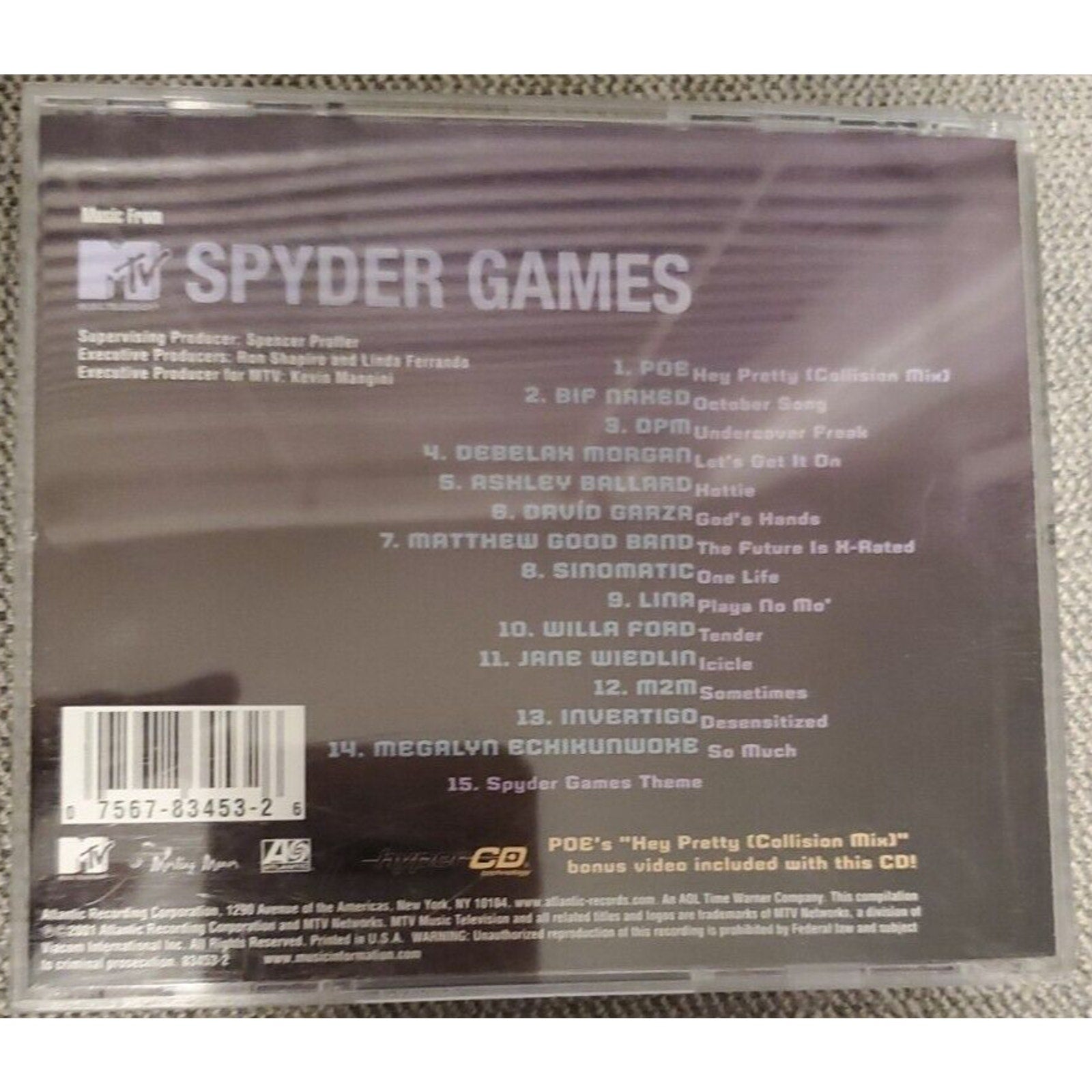 Music From MTV Spider Games by Various (CD, Promo)