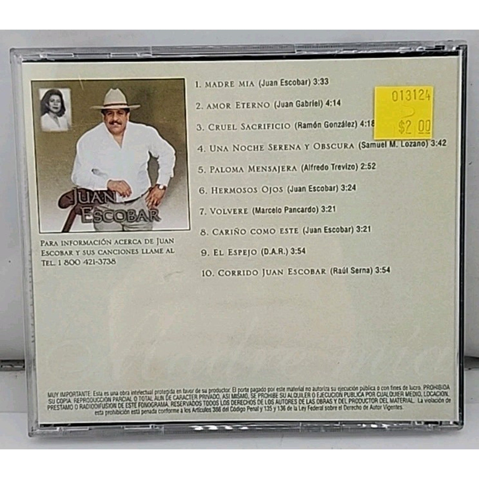Juan Escobar Madre Mia (CD)