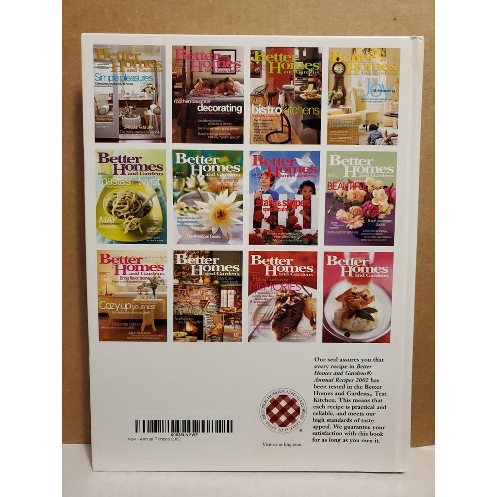 BETTER HOMES AND GARDENS ANNUAL RECIPES 2002 COOKBOOK (OVER 400 RECIPES)