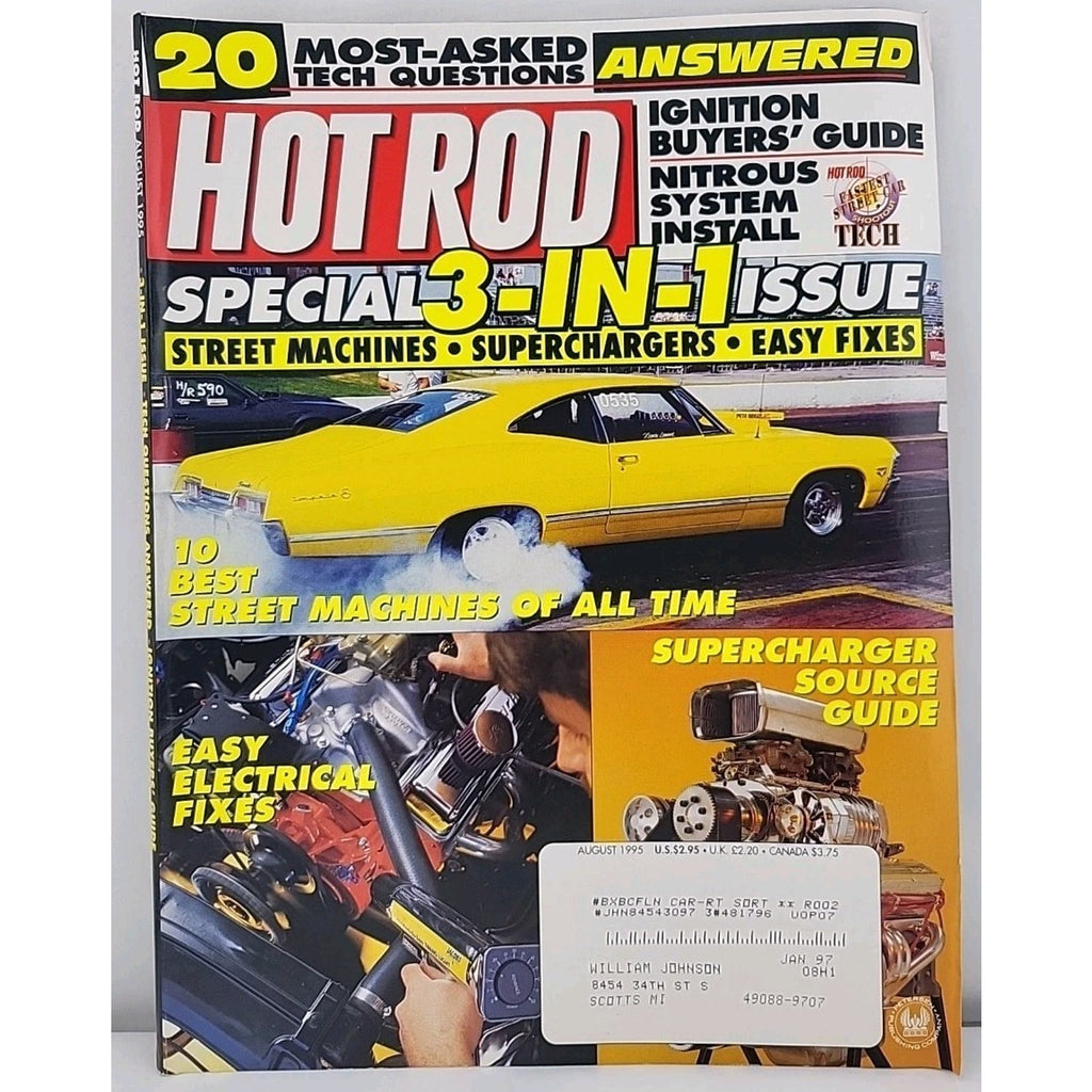 Hot Rod Magazine August 1995