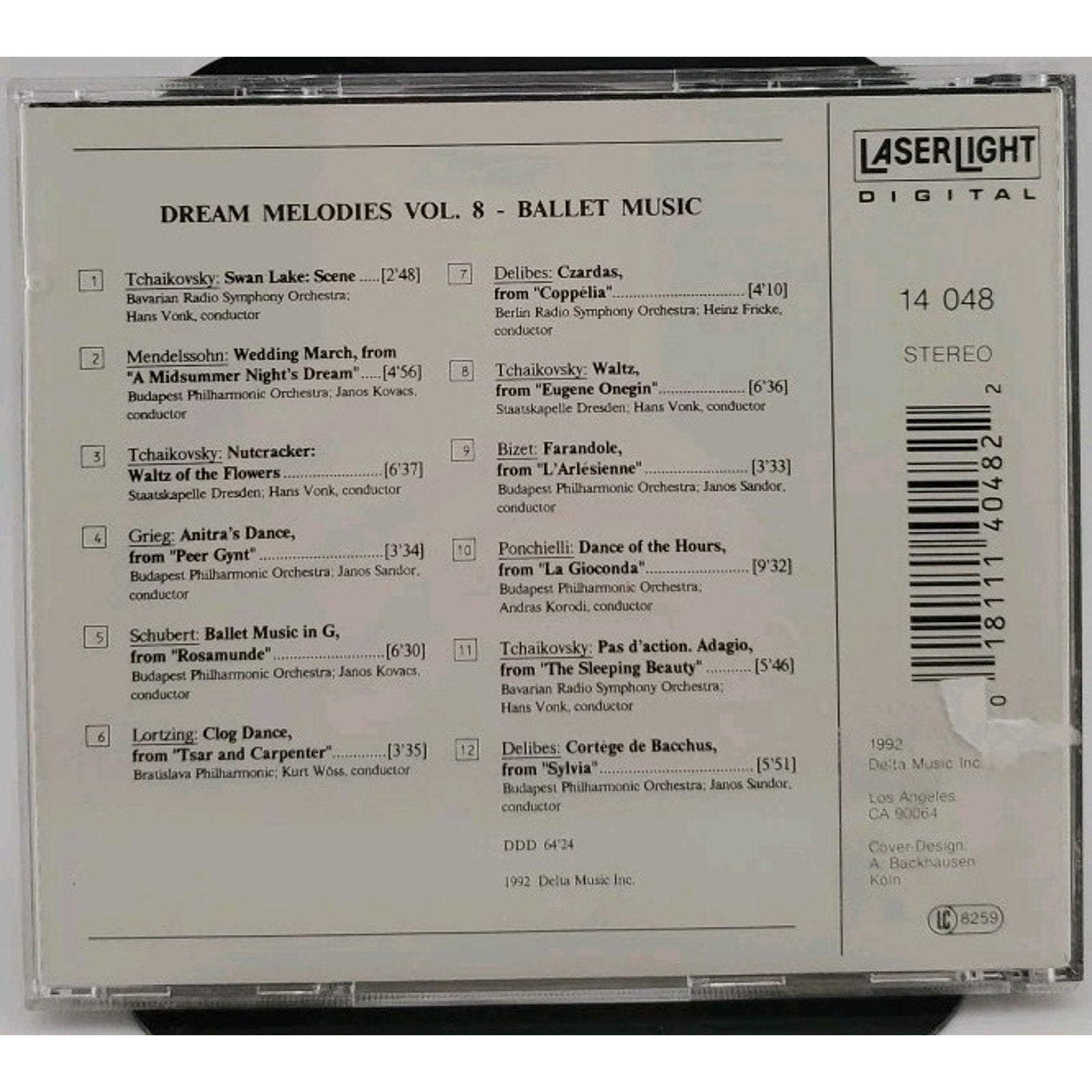 Dream Melodies - Dream Melodies : Vol. 8-Ballet Music CD (1992)