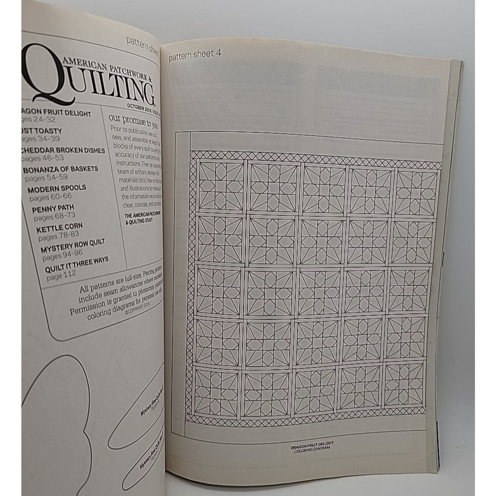 American Patchwork & Quilting Magazine Issue 142 October 2016