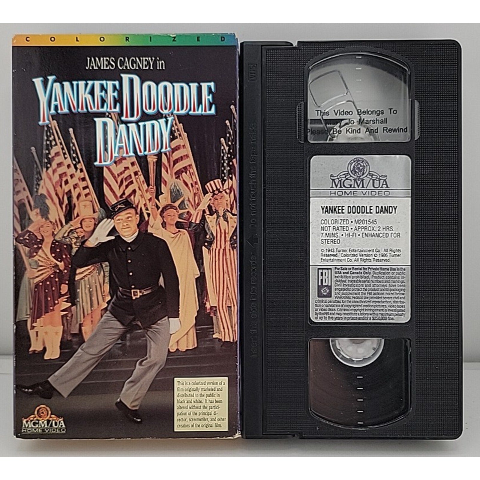 Yankee Doodle Dandy (VHS, 1995, Colorized)