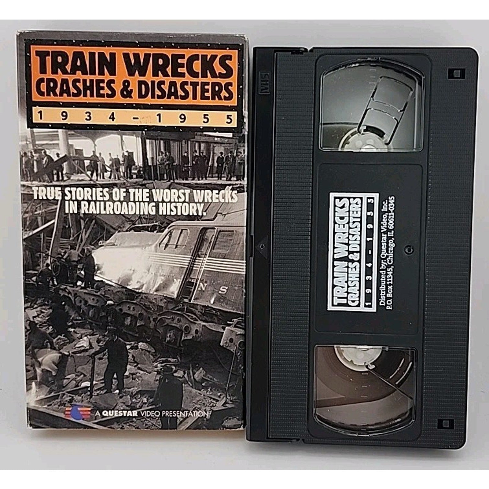 Train Wrecks, Crashes Disasters 1934-1955 - V. 1 (VHS)