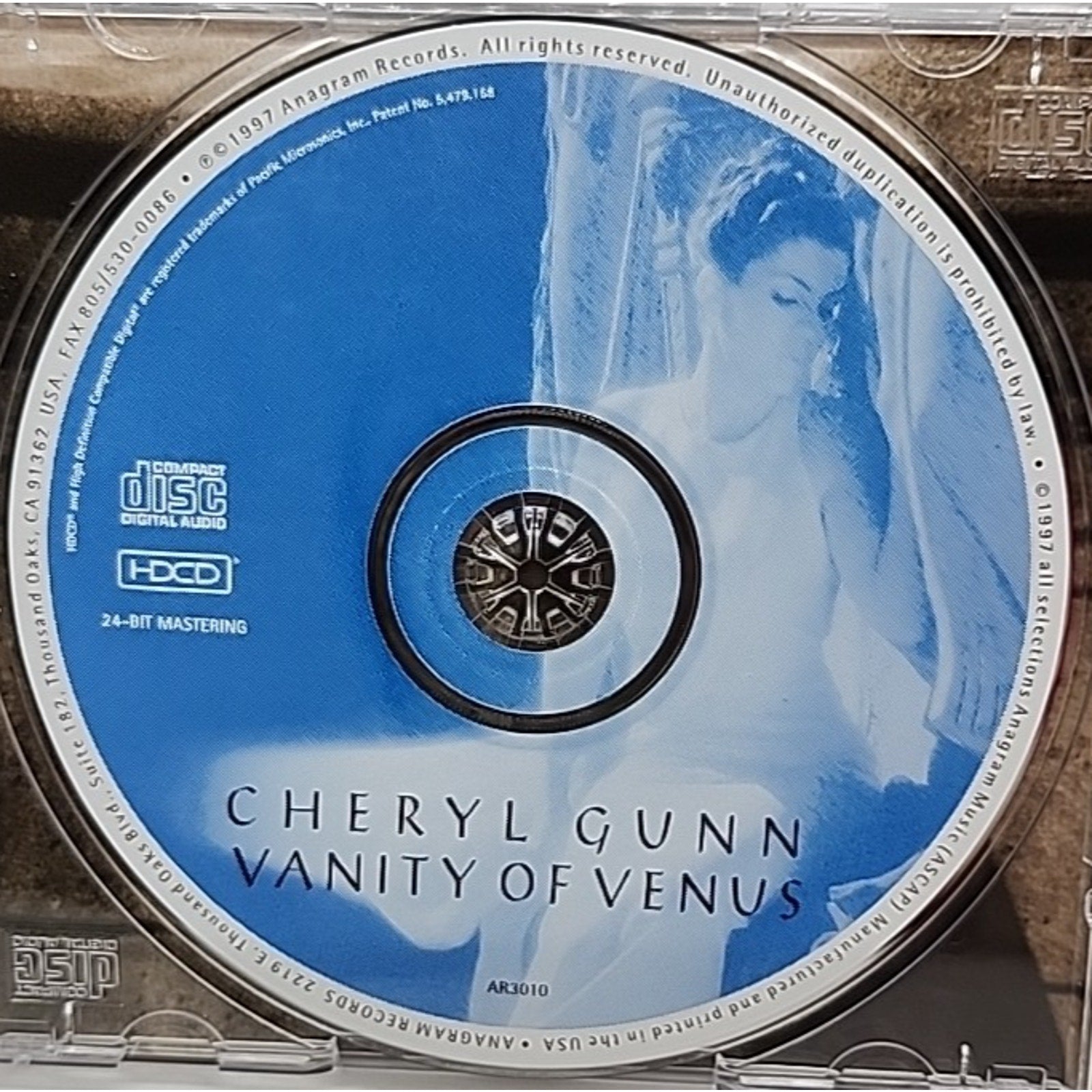 Vanity of Venus by Cheryl Gunn (CD, 1997, Anagram Records)