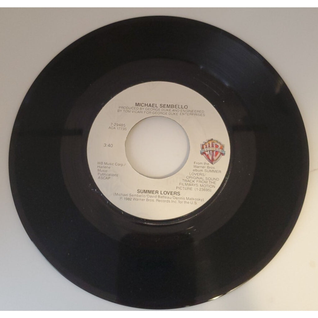 Michael Sembello - Summer Lovers & Automatic Man - Warner Bros (Record)