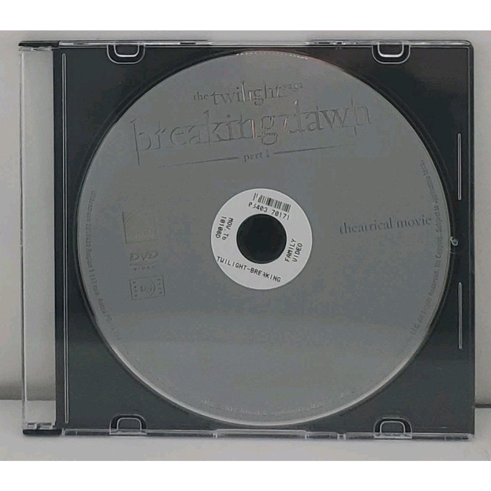 The Twilight Saga: Breaking Dawn, Part 1 (DVD, 2011) *Disc Only*