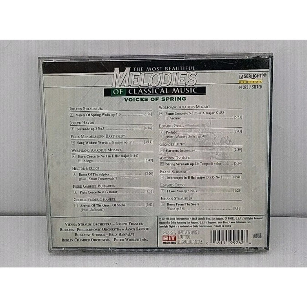 The Most Beautiful Melodies of Classical Music: Voices of Spring (CD, 1998)