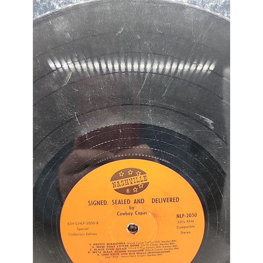 Cowboy Copas "Signed, Sealed & Delievered" Nashville NLP-2050 (Record)