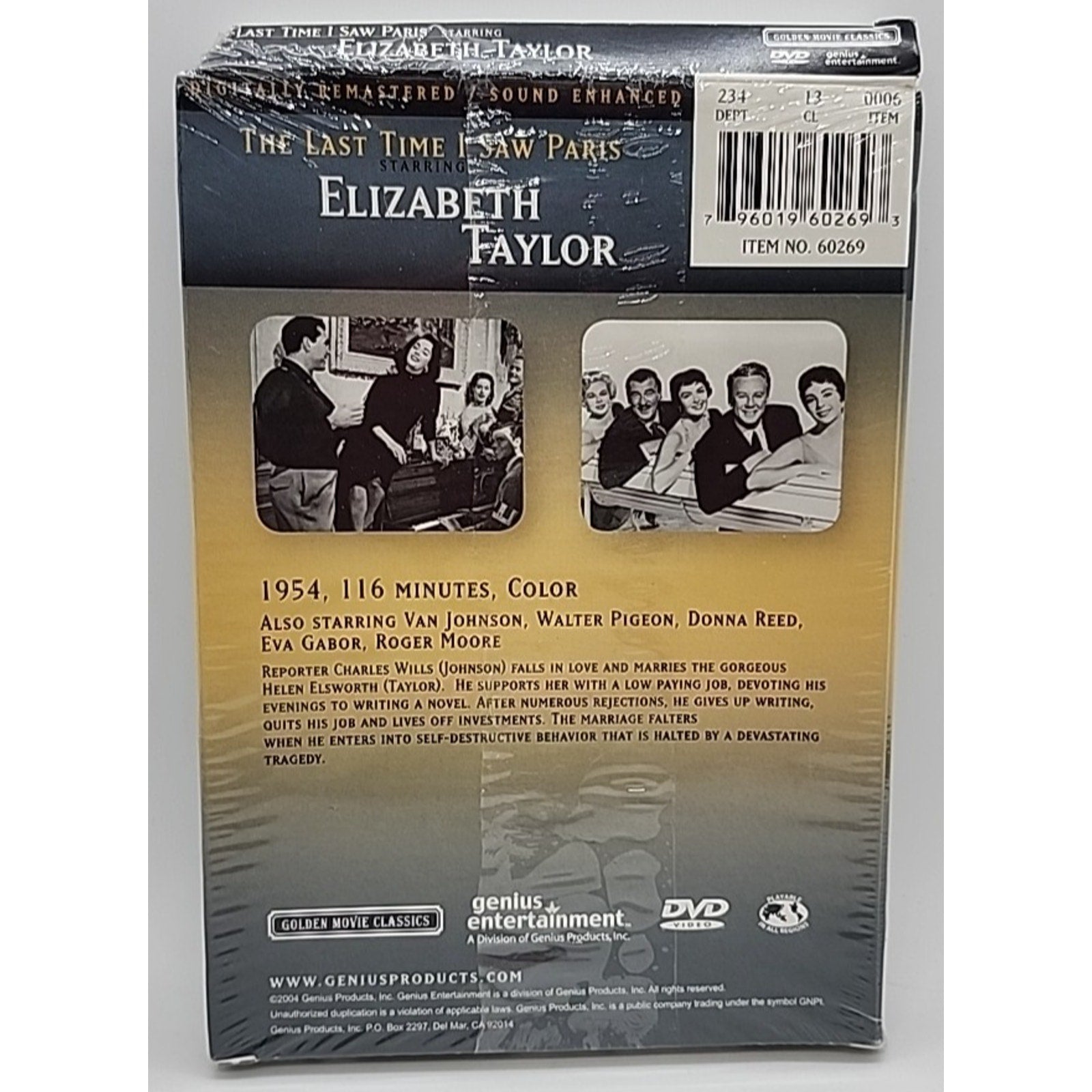 Last Time I Saw Paris - DVD By Elizabeth Taylor