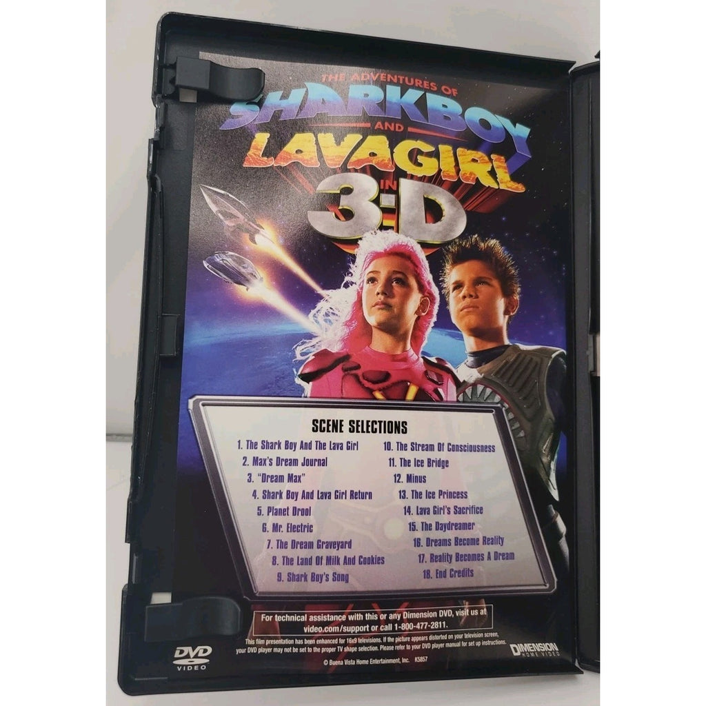 Adventures of Sharkboy & Lavagirl 3d (DVD, 2005)