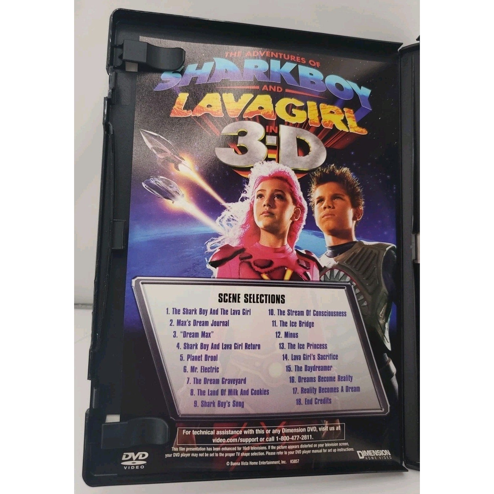 Adventures of Sharkboy & Lavagirl 3d (DVD, 2005)