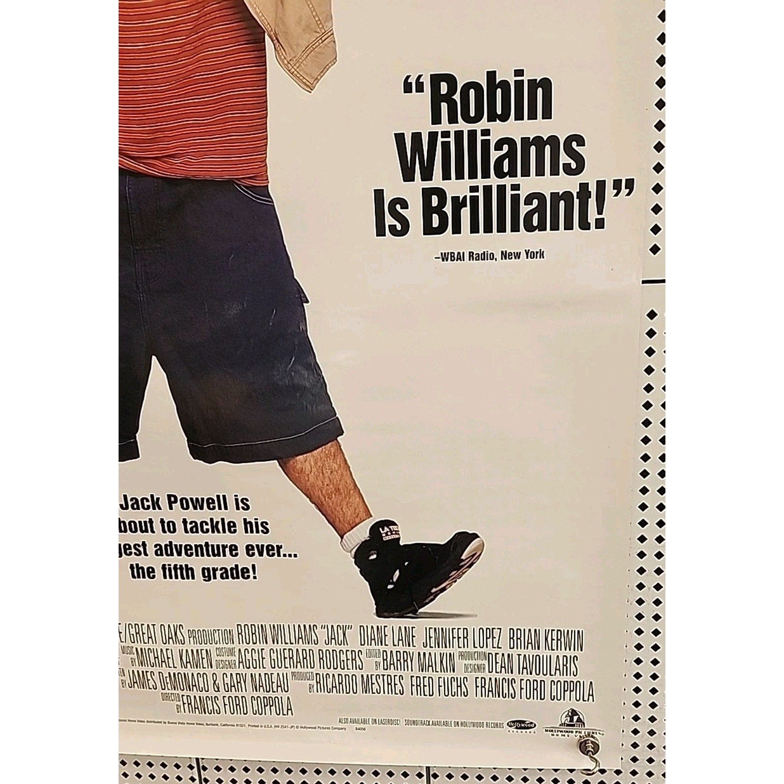 Jack Movie Poster Original Rolled 26x40 Robin Williams Promo