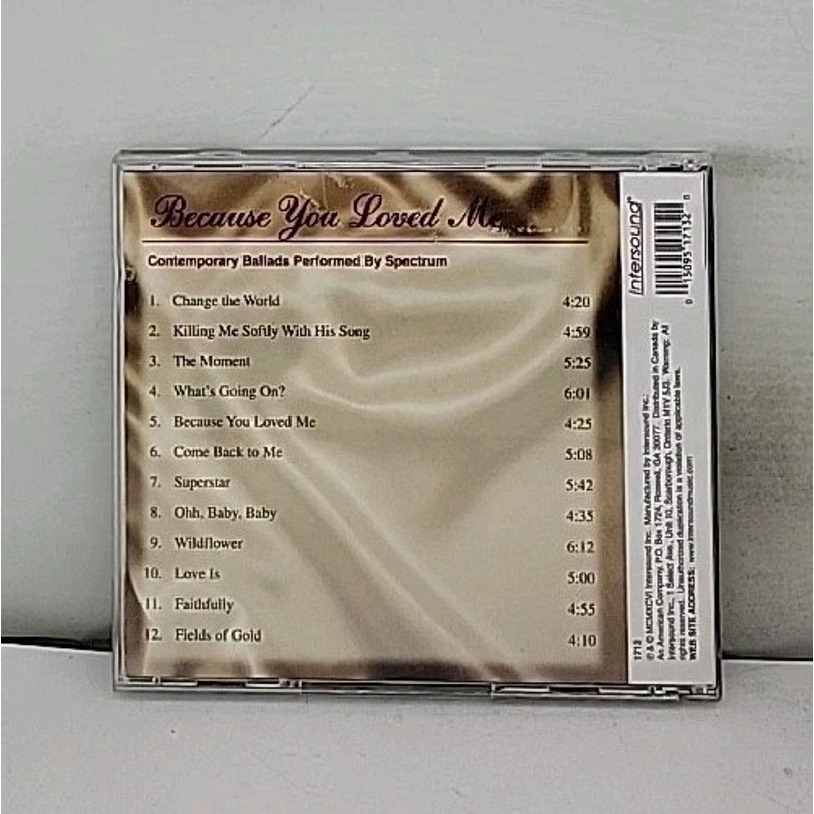 Because You Loved Me - Audio CD By Spectrum