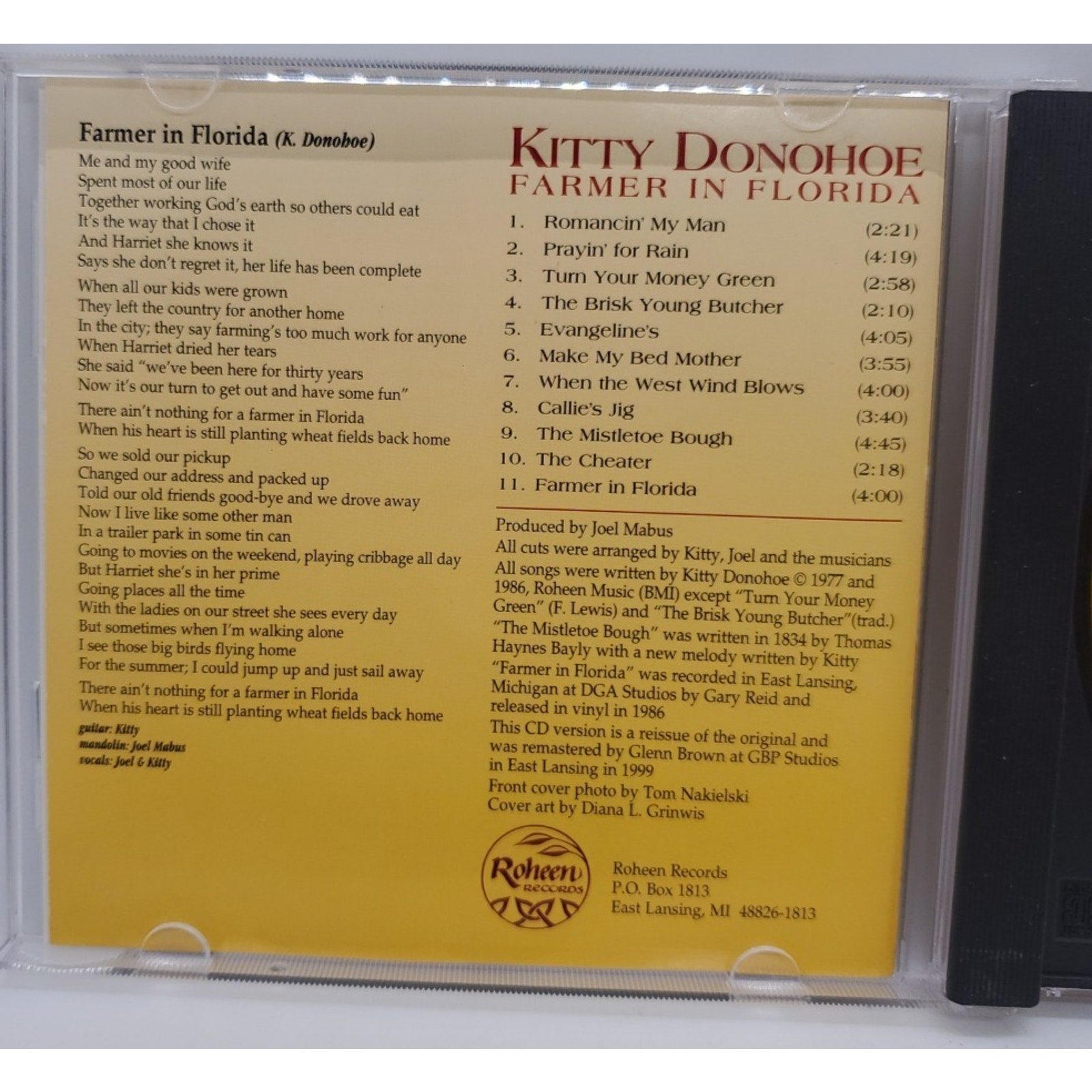 Farmer in Florida by Kitty Donohoe (CD, 2005)