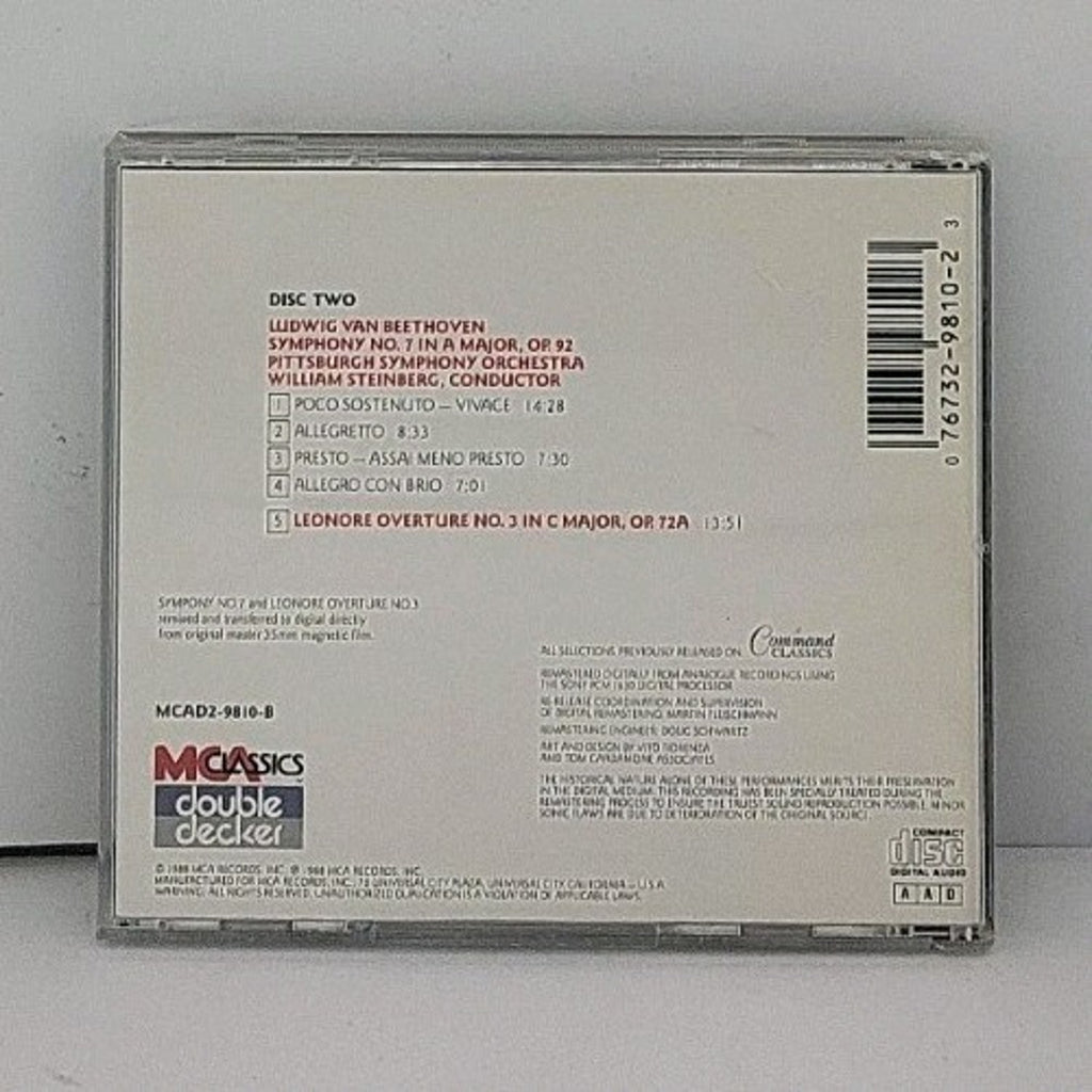 Beethoven: Symphony No. 7; Leonore Overture No. 3 - William Steinberg - CD