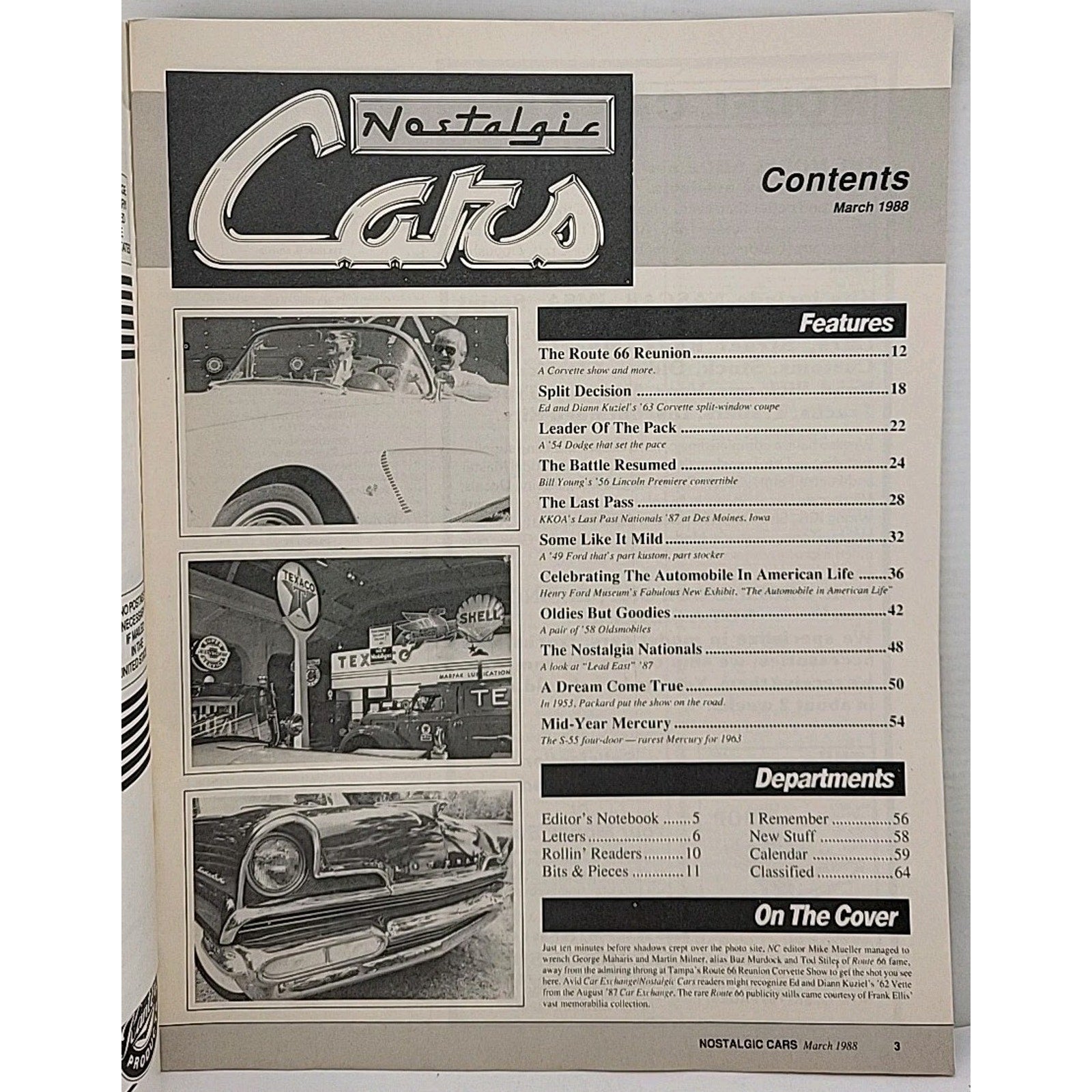 Nostalgic Cars Magazine March 1988