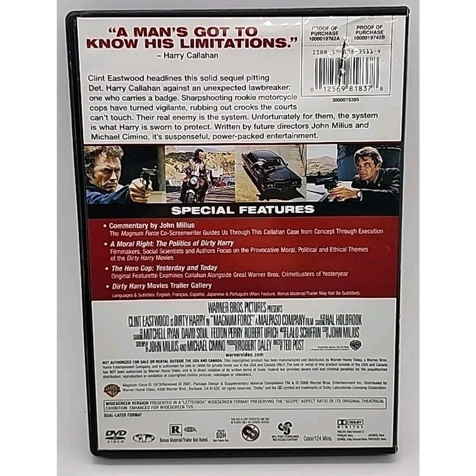 Magnum Force (DVD, 2008, Deluxe Edition)