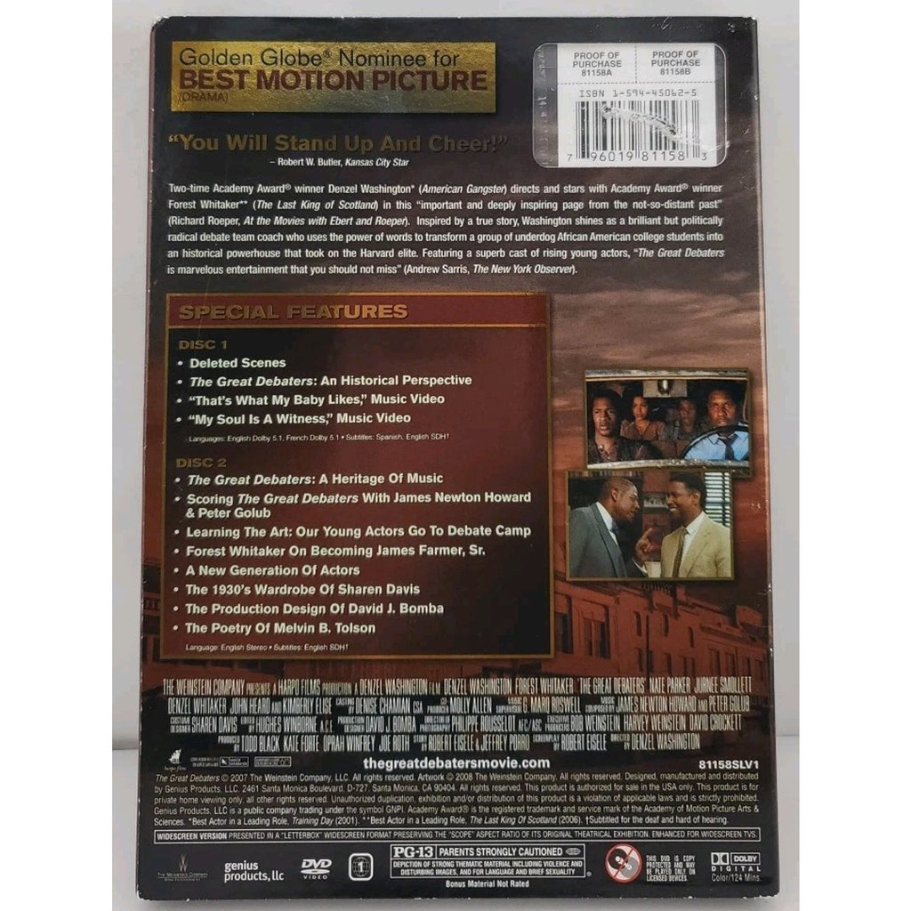The Great Debaters (DVD, 2007) *Brand New*