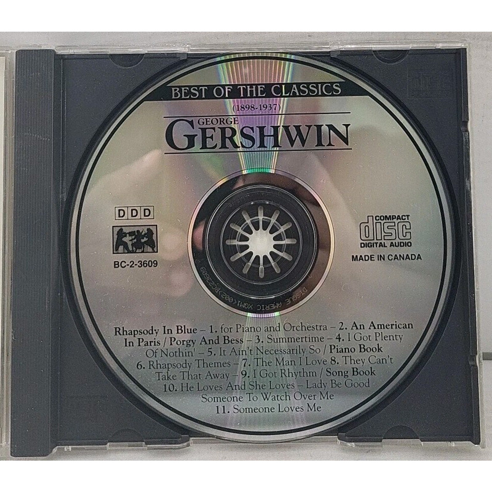 Rhaps Blue/Amer Paris/Porgy & by G. Gershwin (CD, 1994)