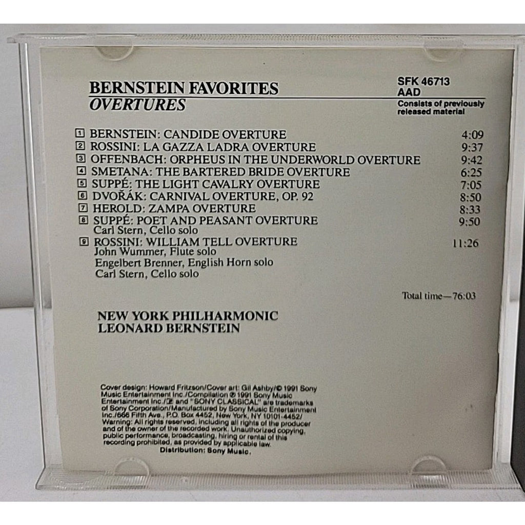 Bernstein Favorites by New York Philharmonic / Bernstein (CD, 2009)