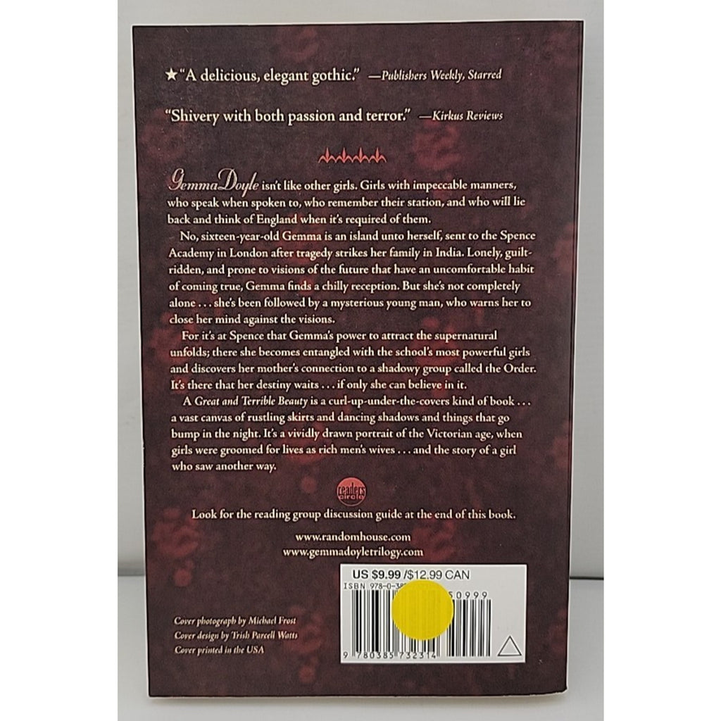 Great and Terrible Beauty by Libba Bray (2005, Trade Paperback)