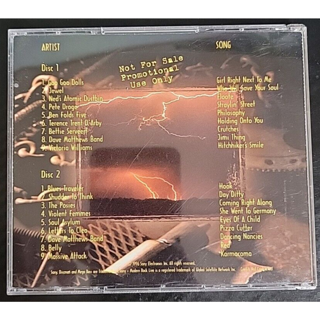 Sony: Modern Rock Live (A 2 CD Compilation) (Volume 1) (2 CDs, 1996)