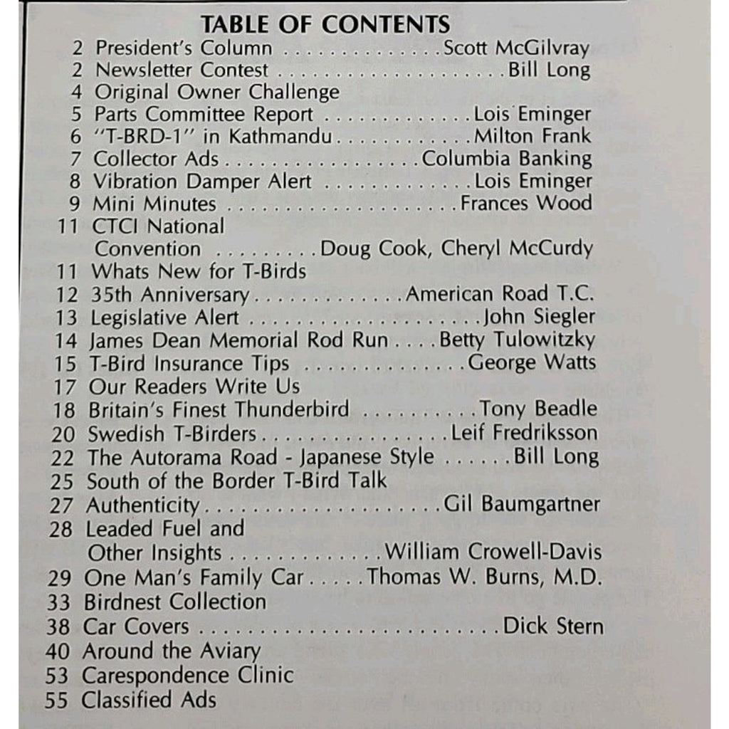 Early Bird Magazine Special International Issue March-April 1990