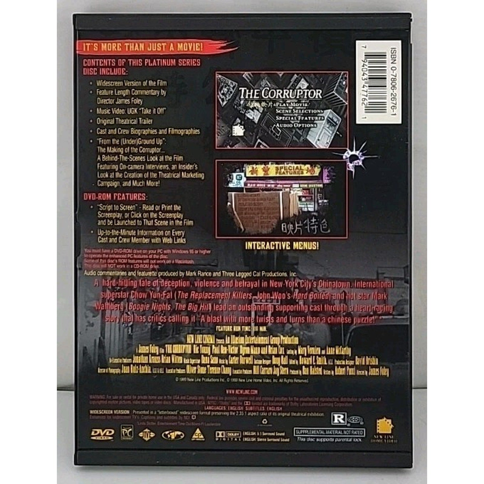The Corruptor (DVD, 1999, Platinum Series)