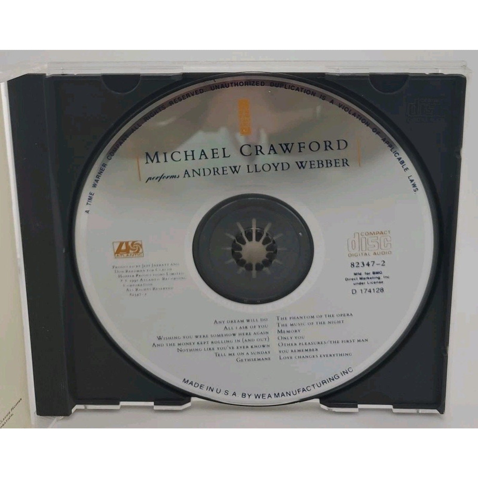 The Music of Andrew Lloyd Webber by Michael Crawford (Vocals) (CD, Nov-1991)