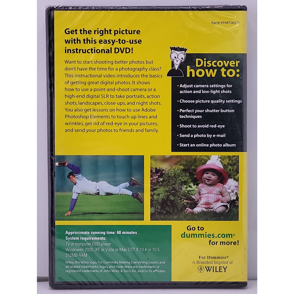 Digital Photography for Dummies DVD *Brand New*