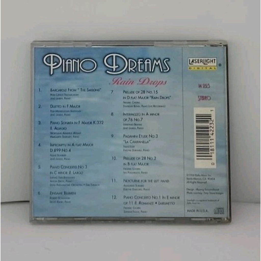 Piano Dreams Rain Drops by Various (CD, 1996)